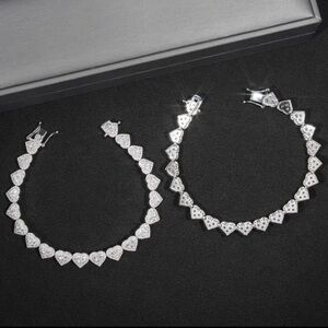 Elegant Silver Heart Bracelet